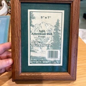 🪵 Solid Oak 5x7 Photo Frame – Made in USA 🪵